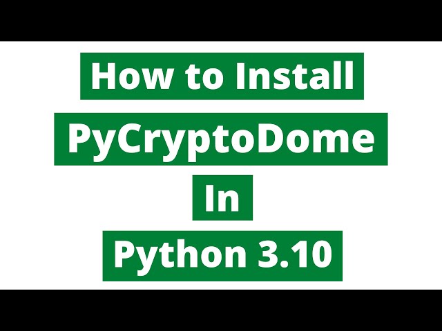 Crypto | Install Guide