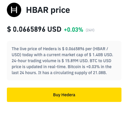 Buy Hedera Coin in India at Best price - HBAR to INR | BuyUcoin