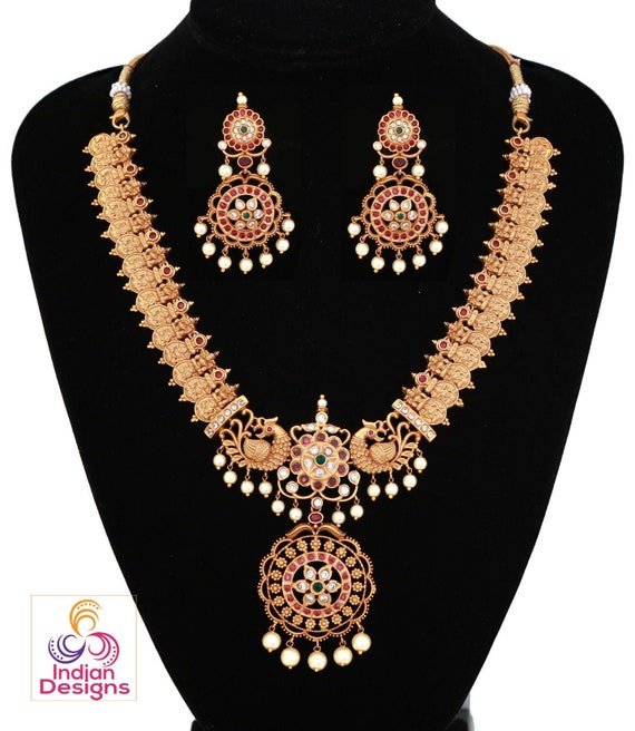 Tiny 1 Gram Gold Lakshmi Coin Necklace Shop Online NCKN