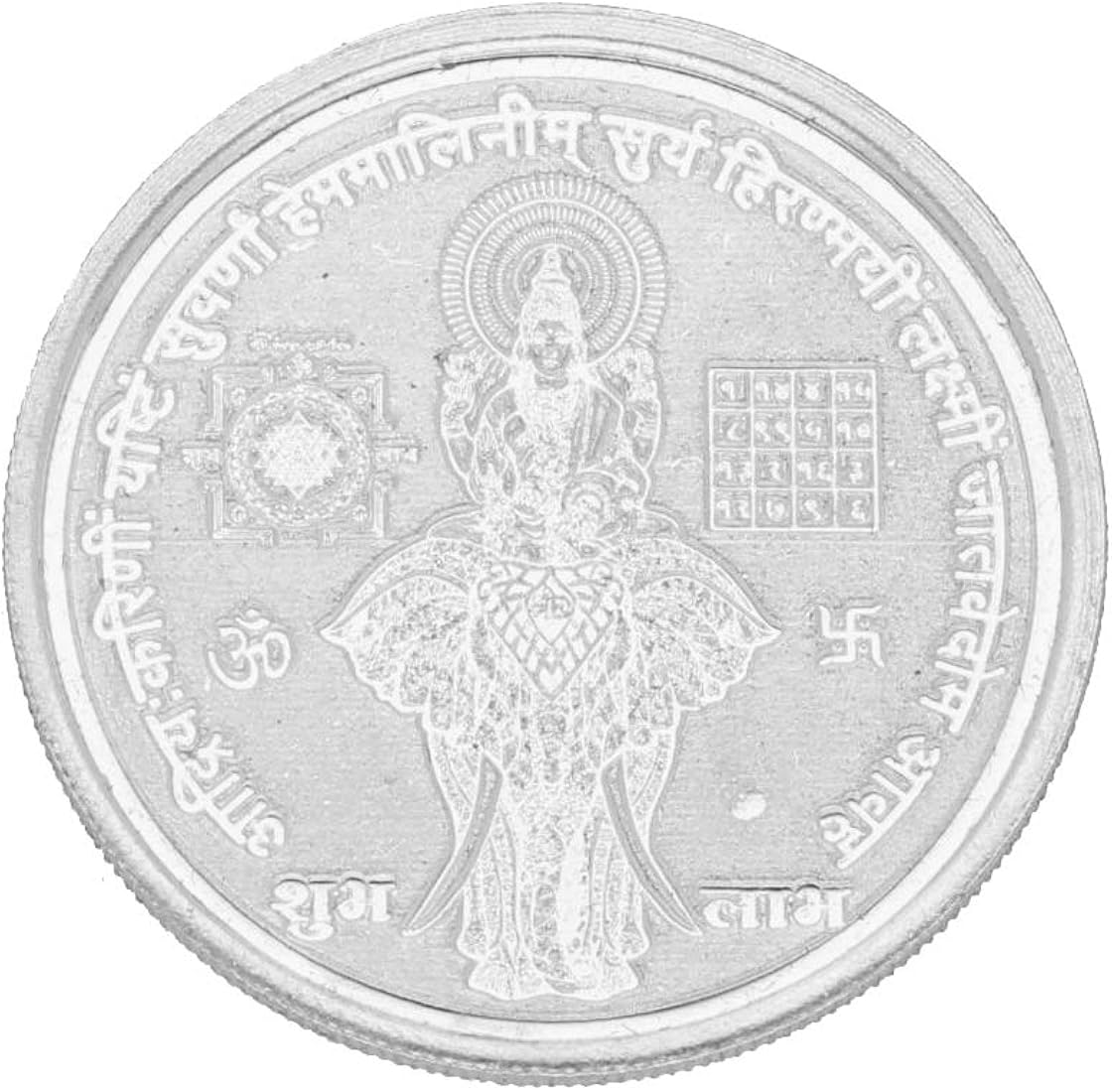 Copper Gaja lakshmi gold coated coin-6 Grams (Lakshmi Pooja) – Srishti