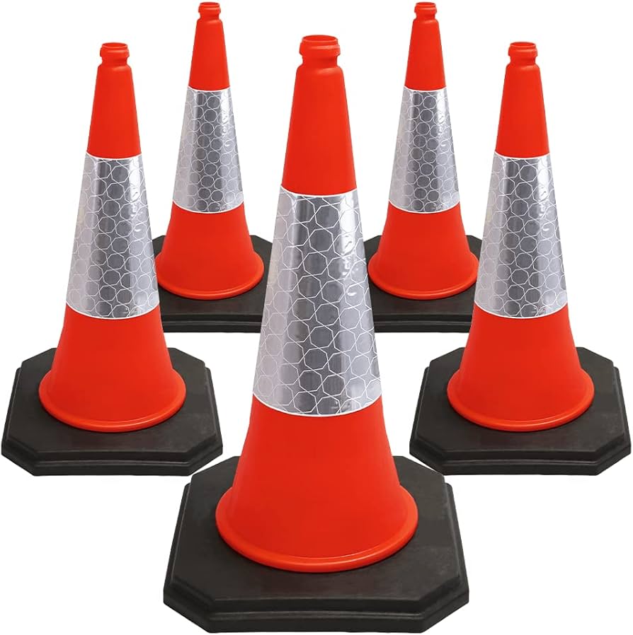 Low-Cost Traffic Cones - orange, 18 inch, traffic control | bitcoinlove.fun