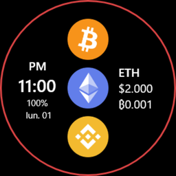 CryptoWatch – The cleanest Android Wear crypto ticker.