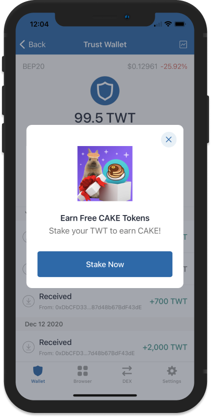 Trust Wallet Token (TWT) Staking at % - bitcoinlove.fun