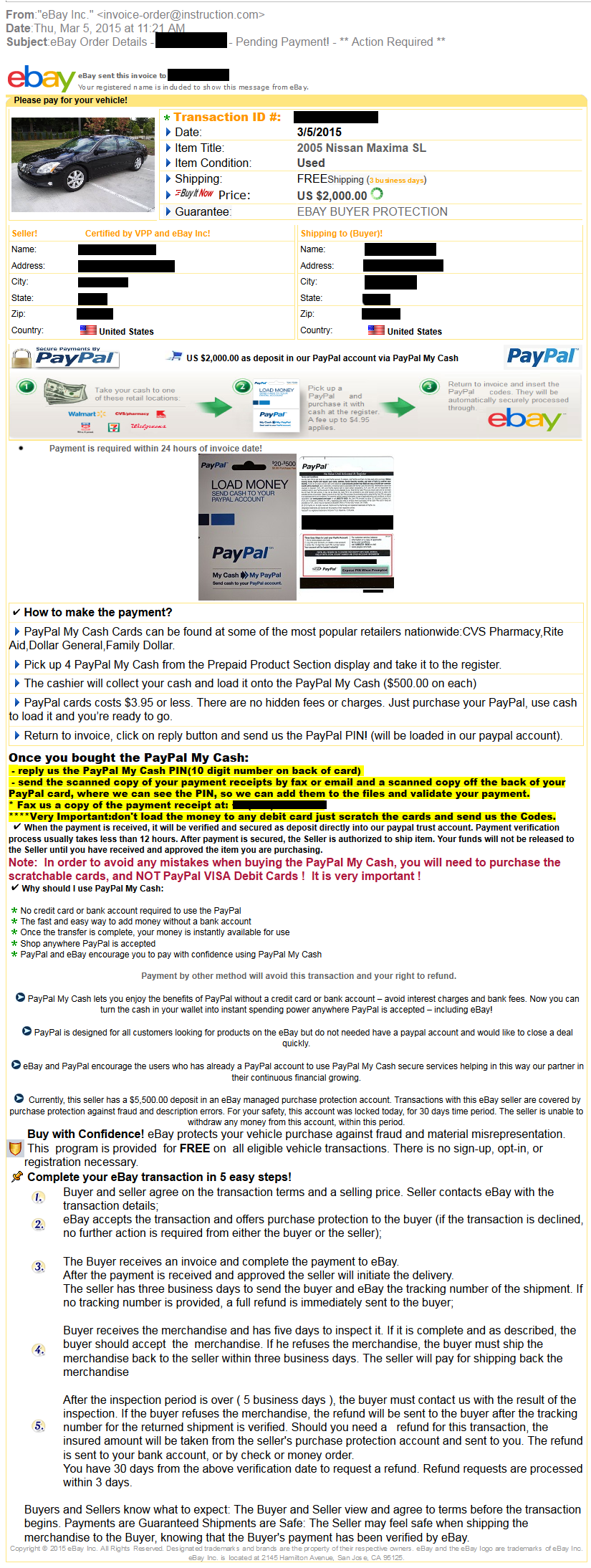 eBay gift card scam - The eBay Community