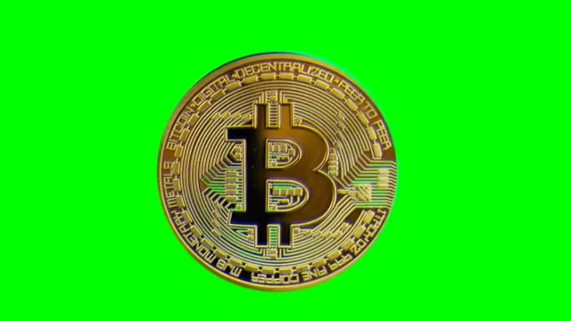 3d bitcoin cryptocurrency coin, spinning | Stock Video | Pond5