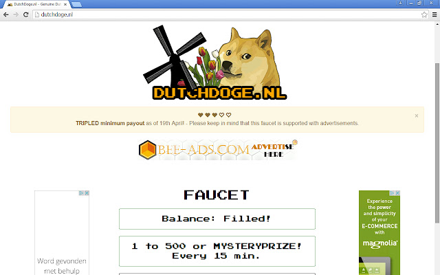 Dogecoin (DOGE) FaucetPay Faucets