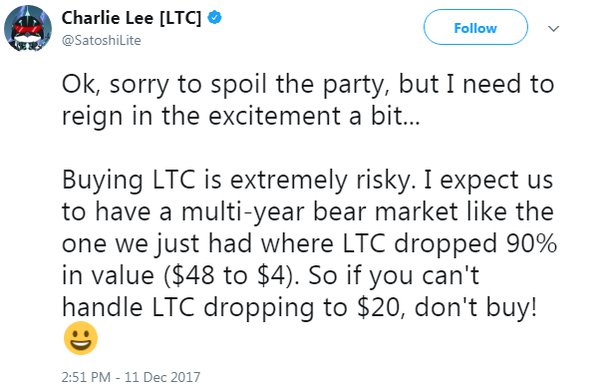 Litecoin founder just sold all his litecoin, citing “a conflict of interest” - The Verge