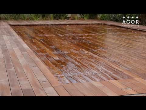 Cover Swimming Pool Safely with Folding Floor