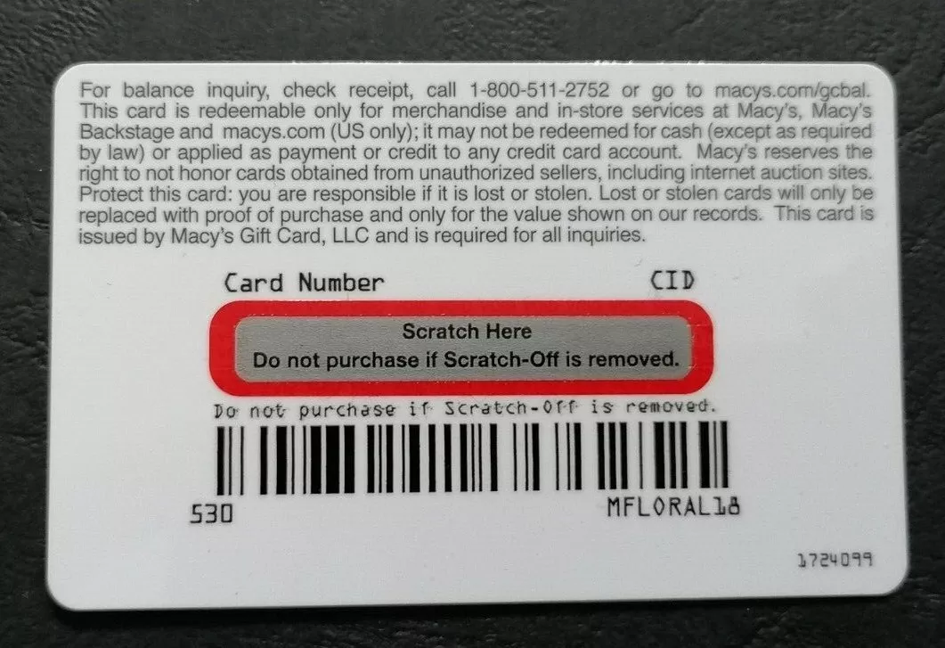 Ebay gift card scratched: what to do?