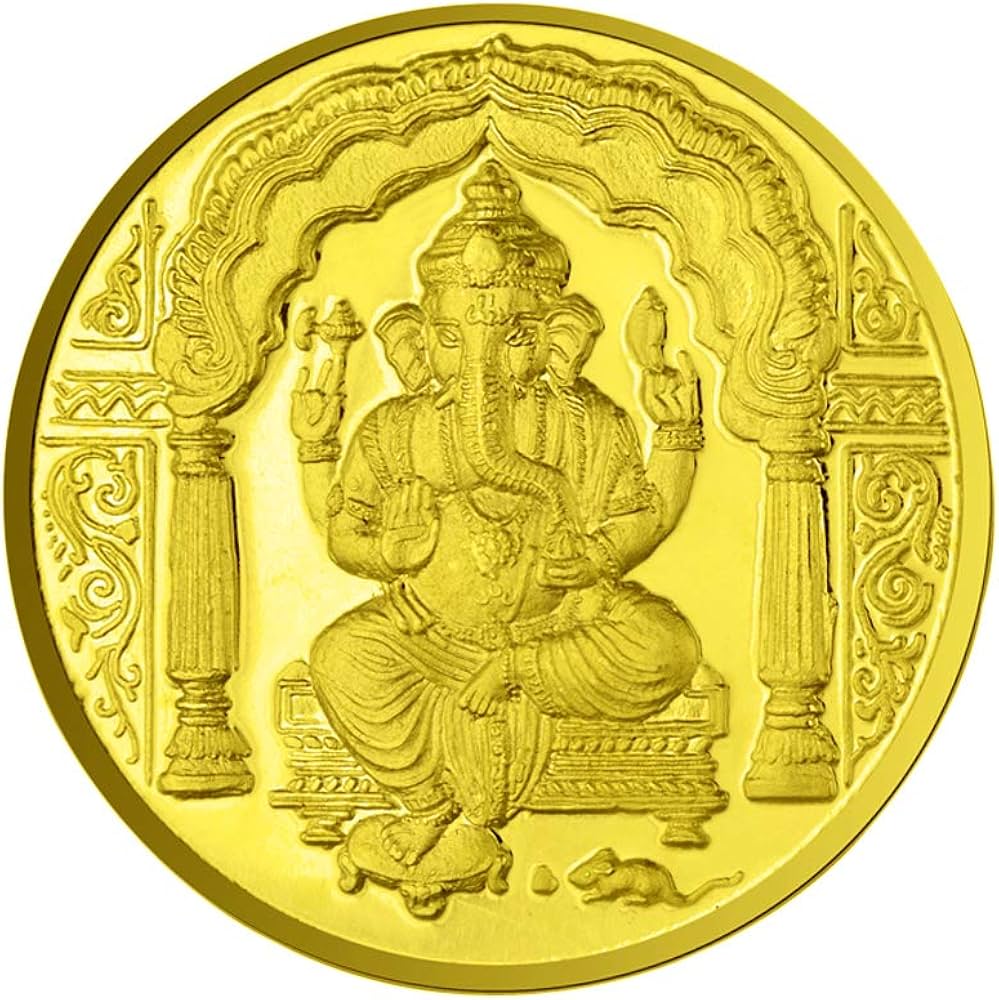 Buy GOH Silver Plated Ganesh laxmi Diwali Coin for puja Online @ ₹ from ShopClues