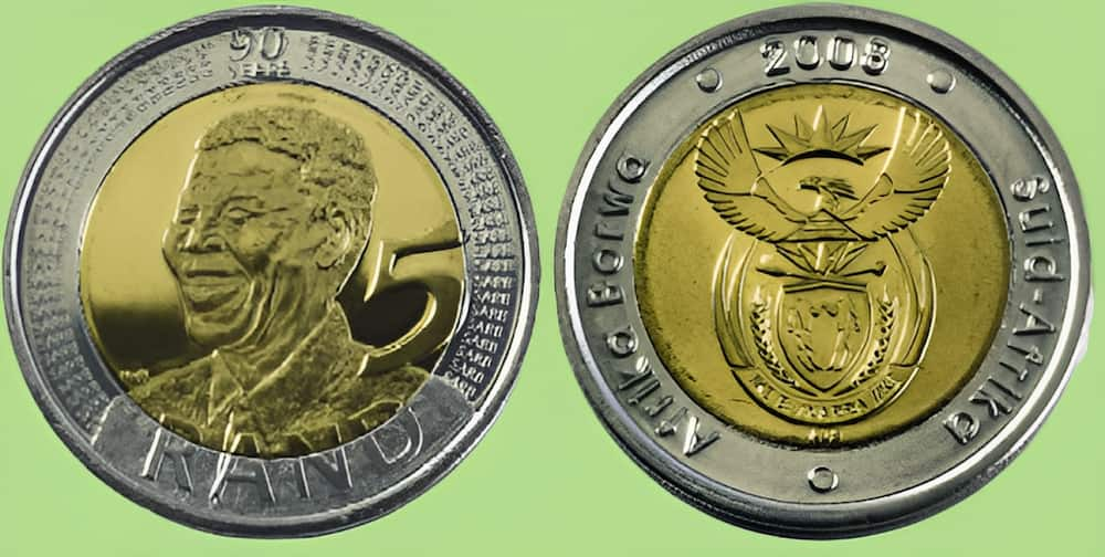 Five Rand Nelson Mandela, Coin from South Africa - Online Coin Club