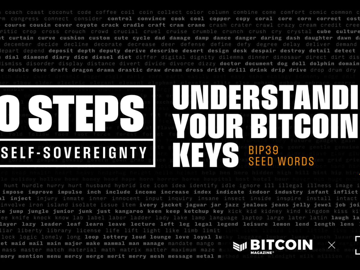 Seed phrase - Bitcoin Wiki