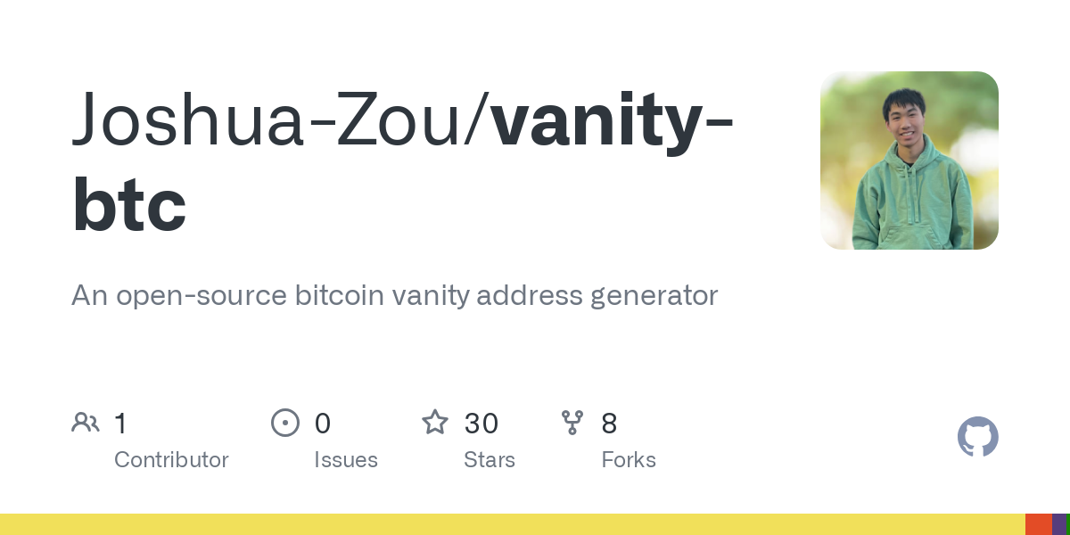 Custom Bitcoin Vanity Address Generator