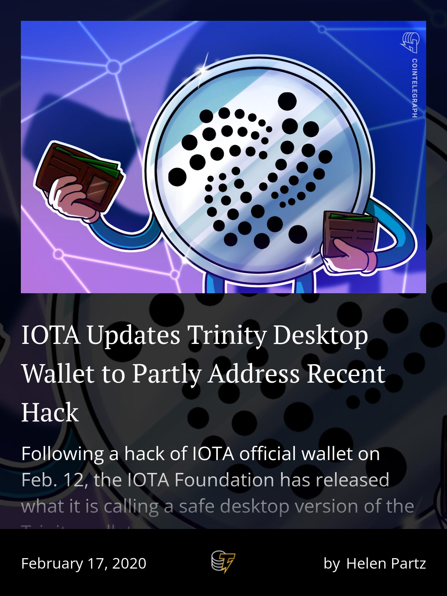 IOTA Trinity Desktop Beta Wallet: Wallet Features and How to Set It Up