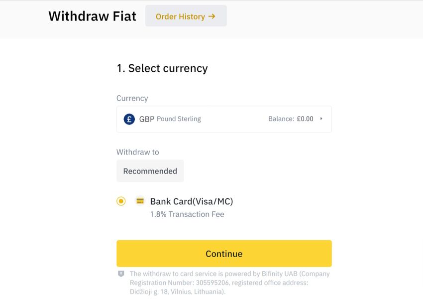 How to Make a Binance Cash Withdrawal to Your Bank