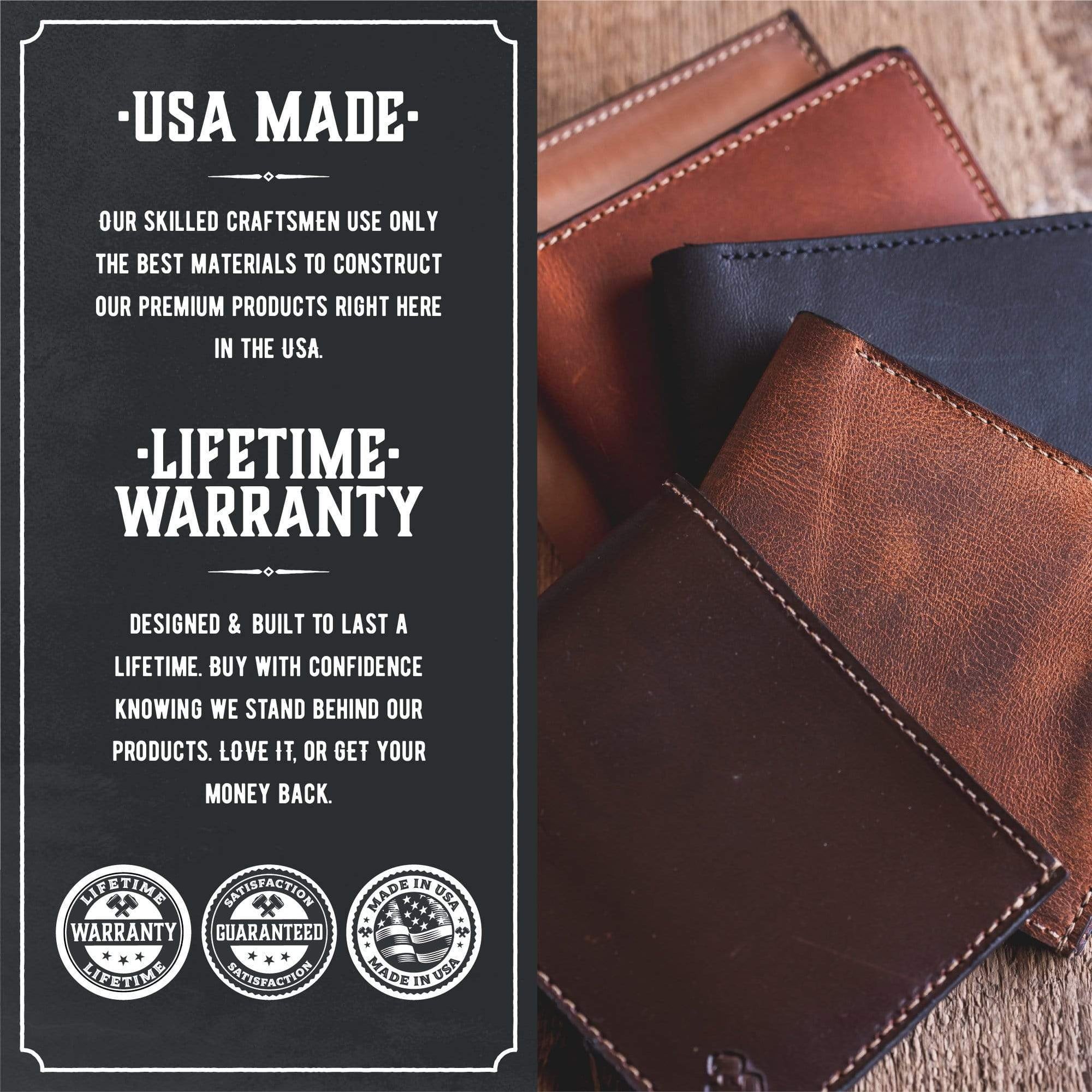 Buy Men’s Leather Wallets Custom Handmade in the USA – Bull Sheath Leather