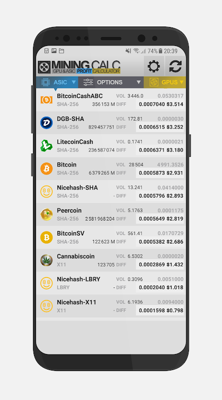 Digibyte-sha (DGB) mining calculator