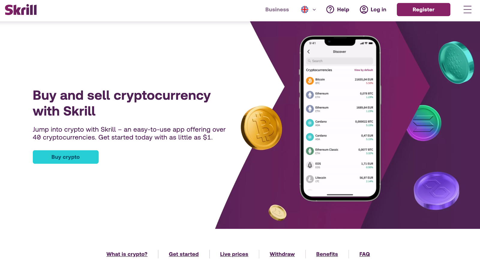 What crypto services does Skrill offer? | Skrill