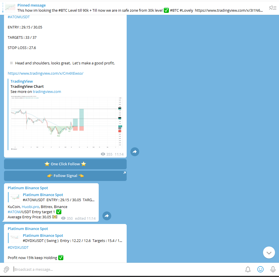 Binance Spot Signals Telegram needed? Join our Premium Crypto Signals