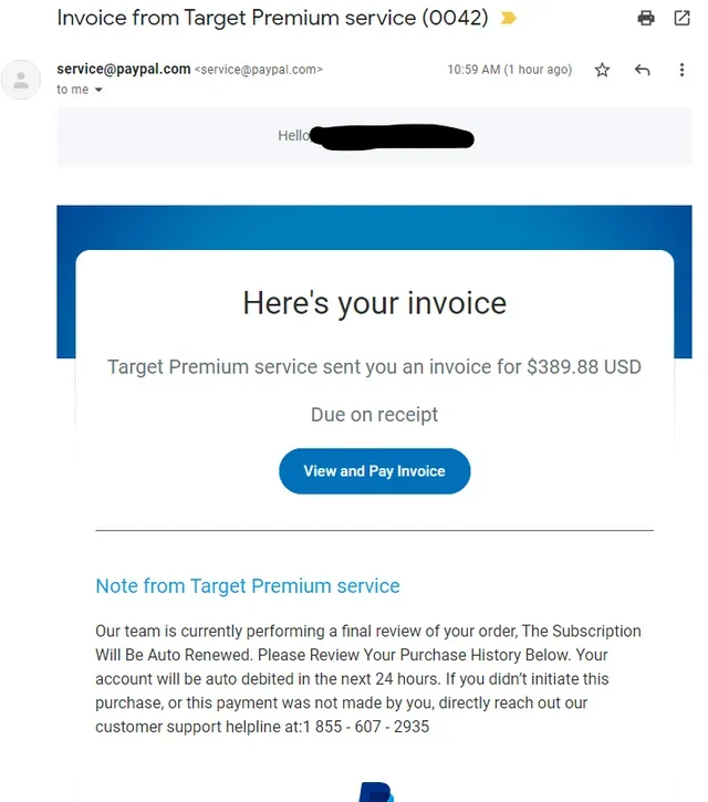 PayPal Text Phishing Scam - TitanHQ Blocks Phishing Threats