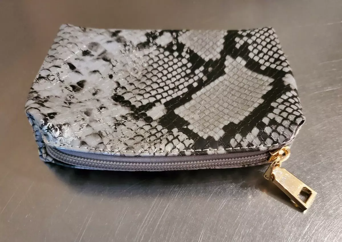 Snakeskin Embossed Coin Purse