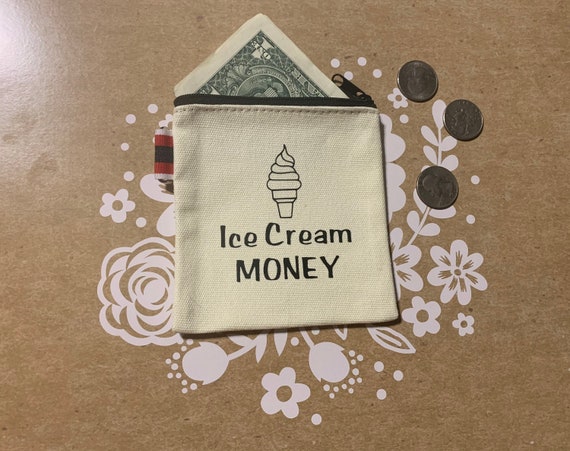 Ice Cream Money Coin Purse