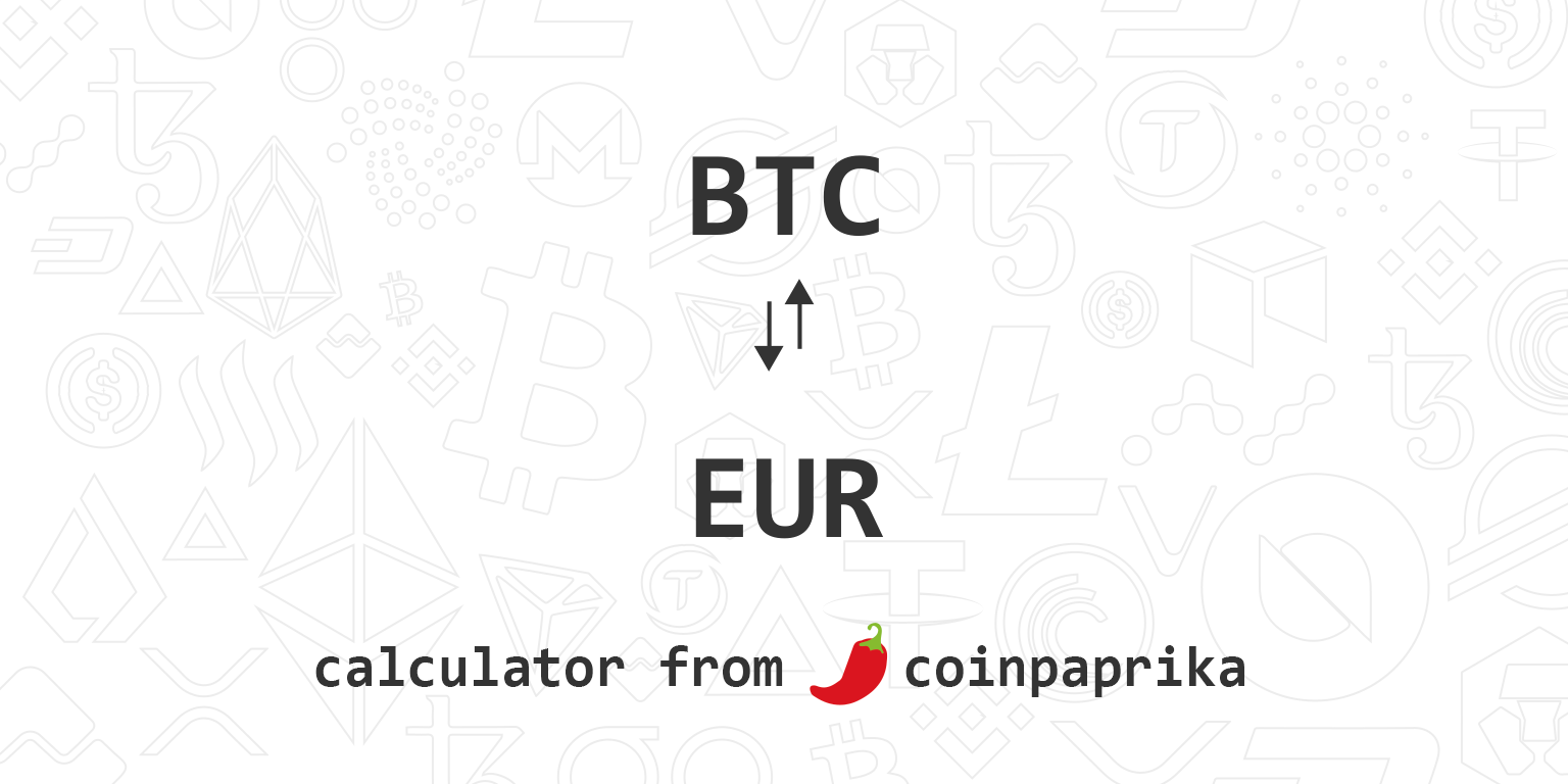 1 Bitcoin (BTC) to Euro (EUR) Price Now | CoinCarp