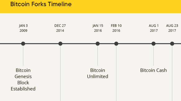 A History of Bitcoin Hard Forks