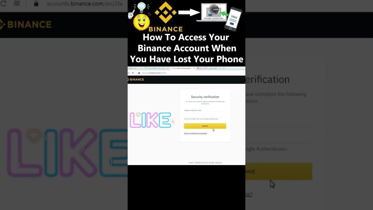 Lost google authenticator - Websocket - Binance Developer Community