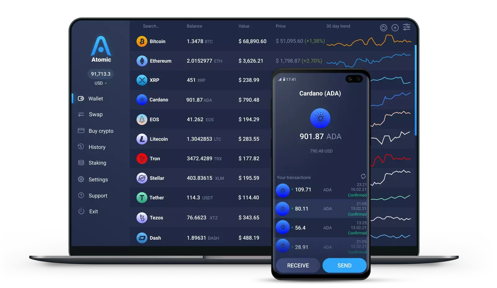 Cardano (ADA) Online Wallet, App for Desktop & Mobile | Guarda