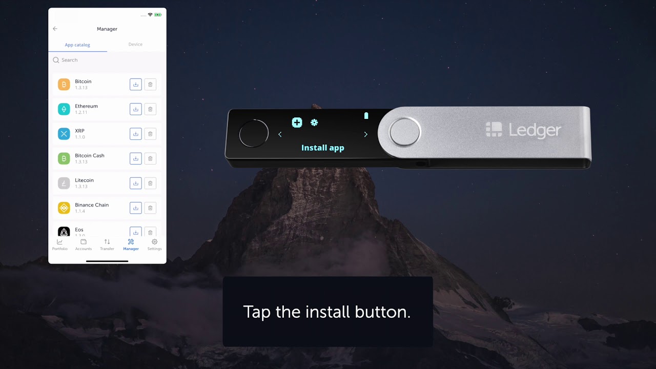 Nano S - Install / Uninstall apps | Ledger