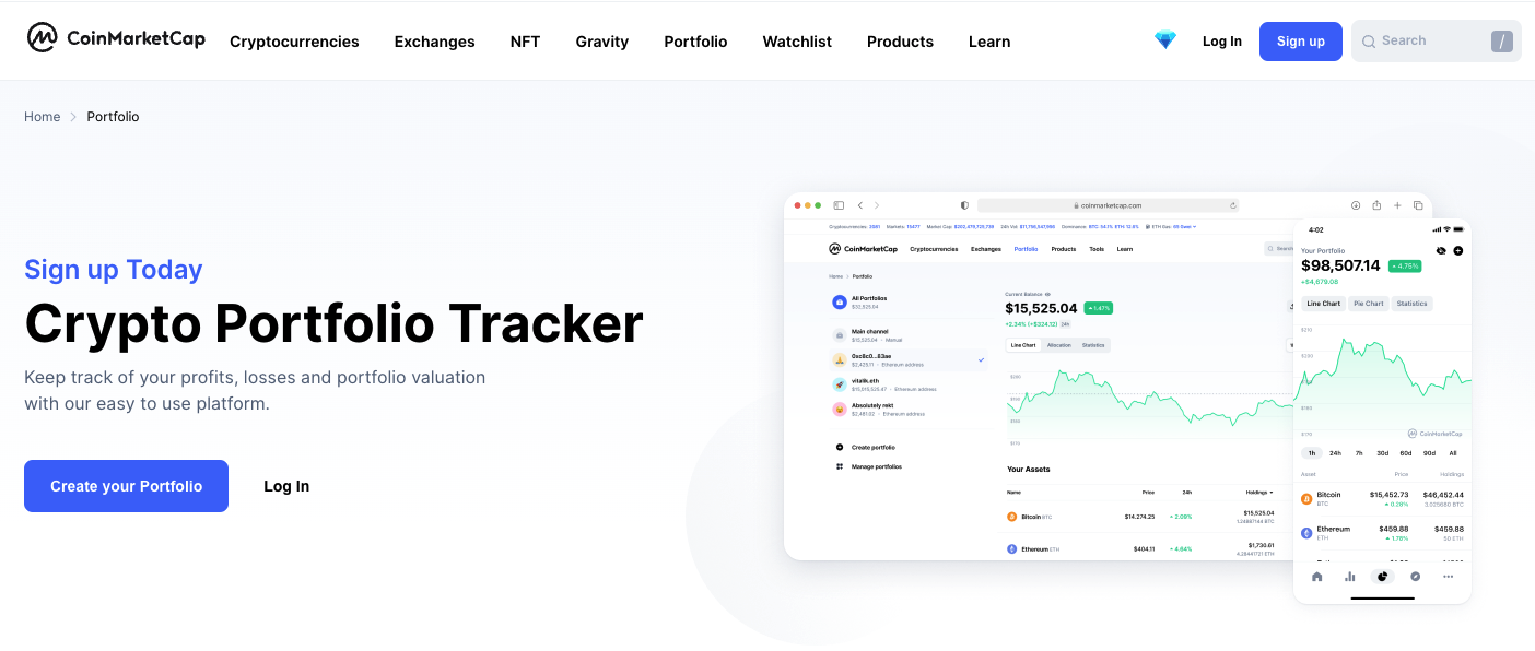 A Comparison of Cryptocurrency Price Trackers