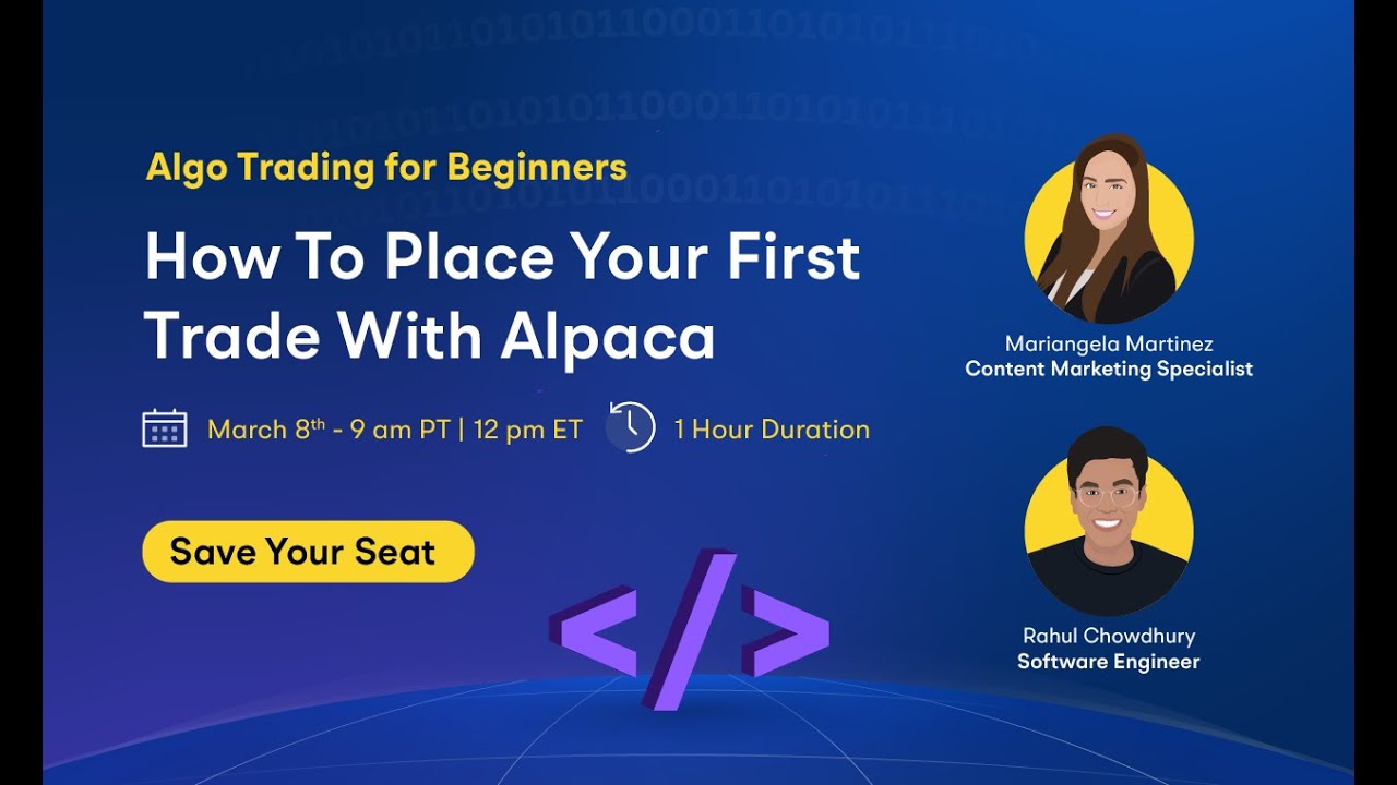 Alpaca Algorithmic Trading - Commission-Free API First Stock Brokerage