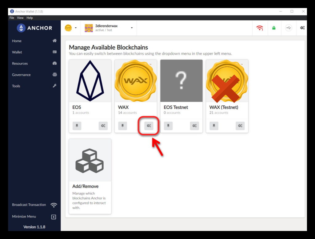 Connection problems with Anchor Wallet on WAX Blockchain? - 3DK Render