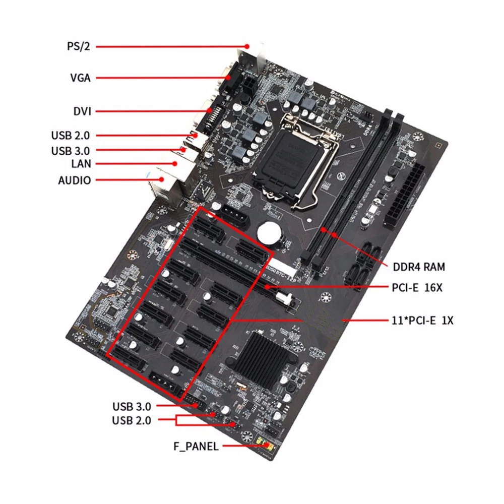 Asus B MINING EXPERT Intel B Chipset ATX DDR4 Motherboard