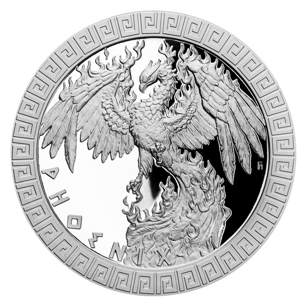 South Korean Phoenix 1oz Silver BU Coin - bitcoinlove.fun