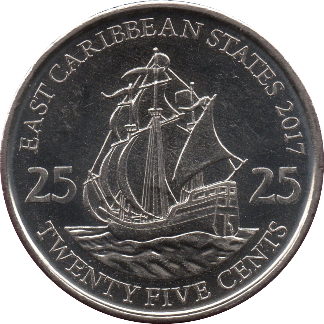 East Caribbean Territories 25 Cents - - bitcoinlove.fun