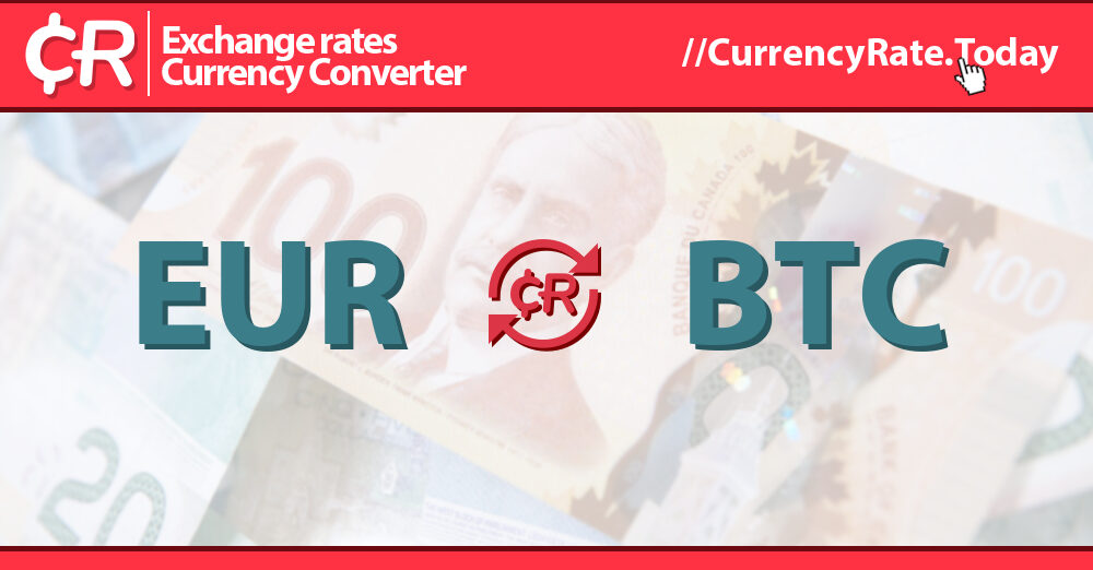 Euro to Bitcoin, EUR to BTC Currency Converter