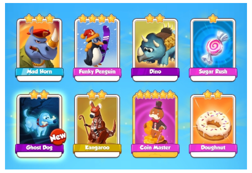 Golden Cards from the Chests in Coin Master