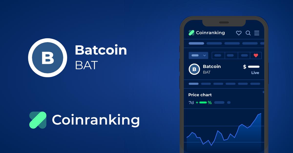 Batcoin Price Today - BAT to US dollar Live - Crypto | Coinranking