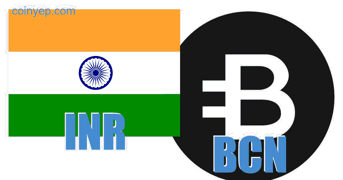 BCN to INR - Convert Bytecoin to Indian Rupee | CoinChefs