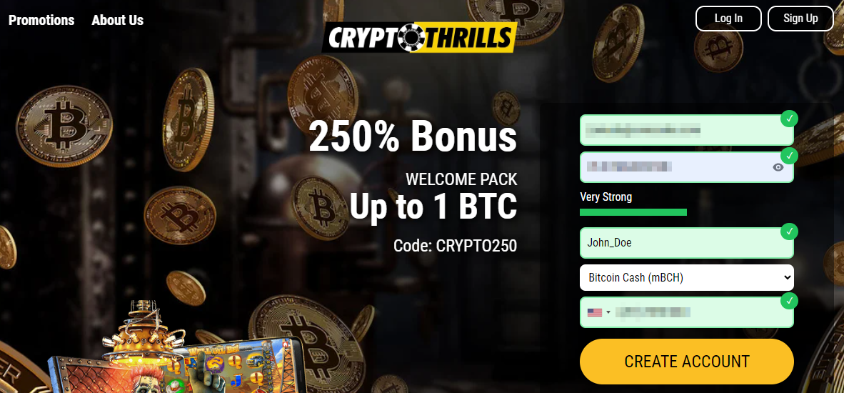 CRYPTOTHRILLS Promo Code — $ Off in March 