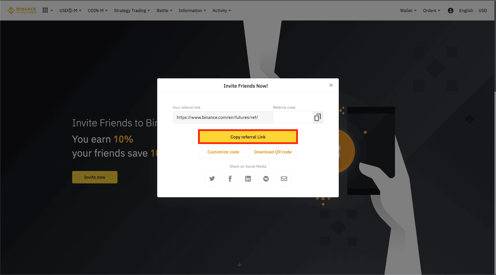 Binance Futures Referral Code