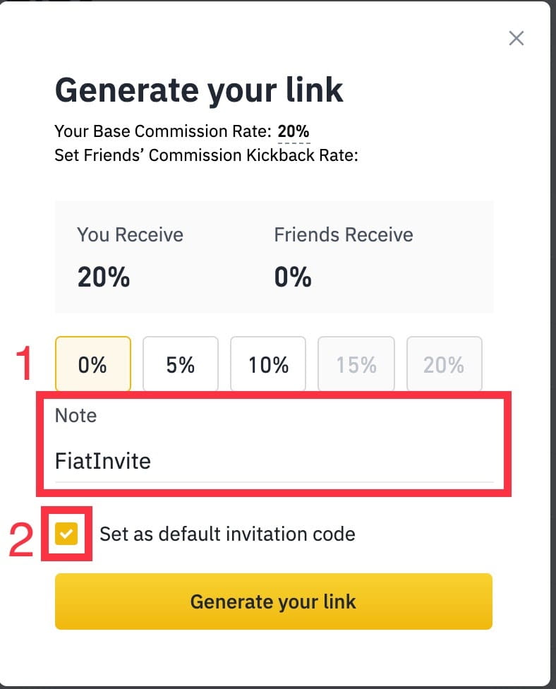 Calaméo - Binance Referral ID (Optional) / Code