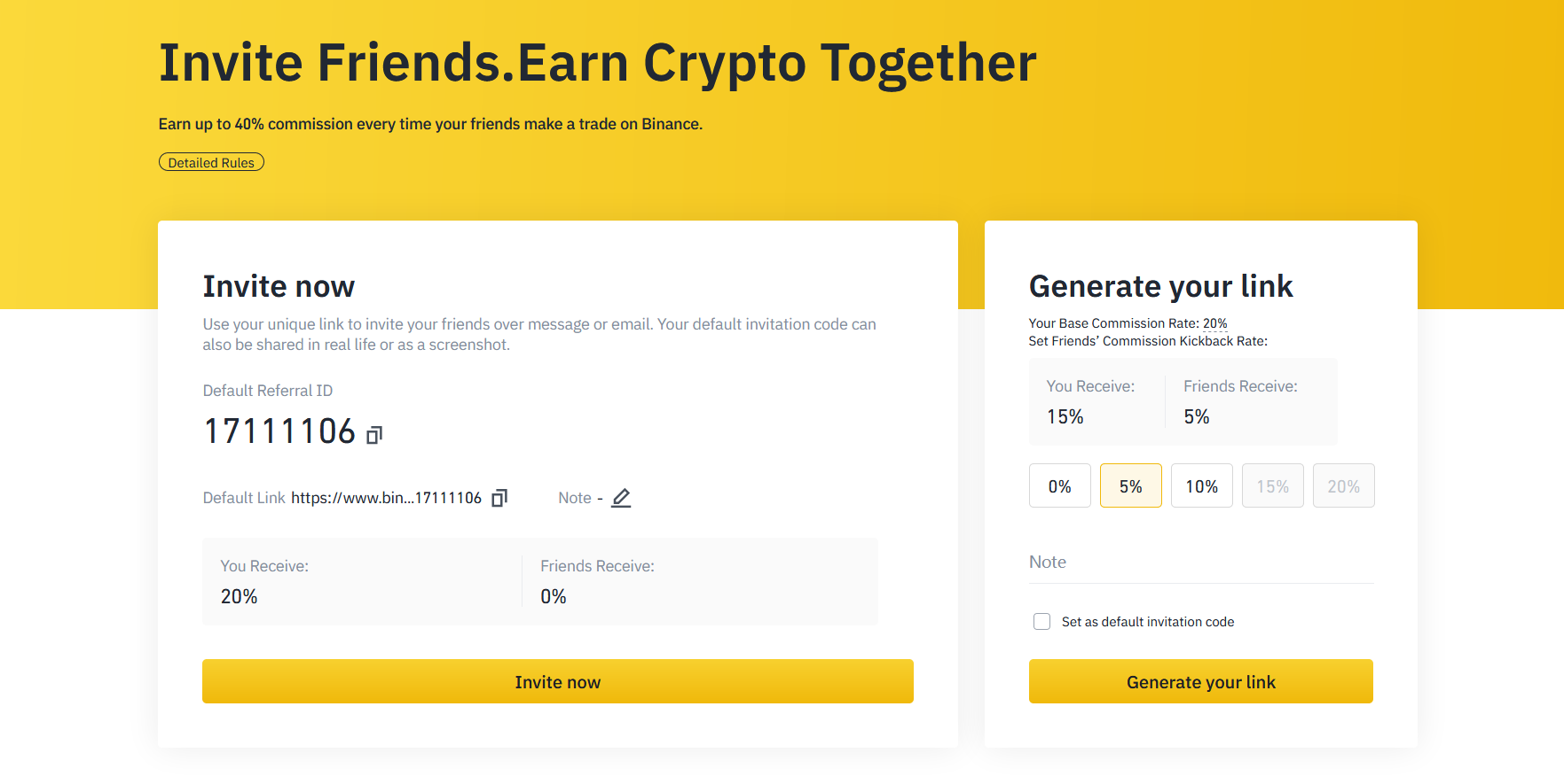 Binance Referral Program overview, comparision and conditions - DropsEarn