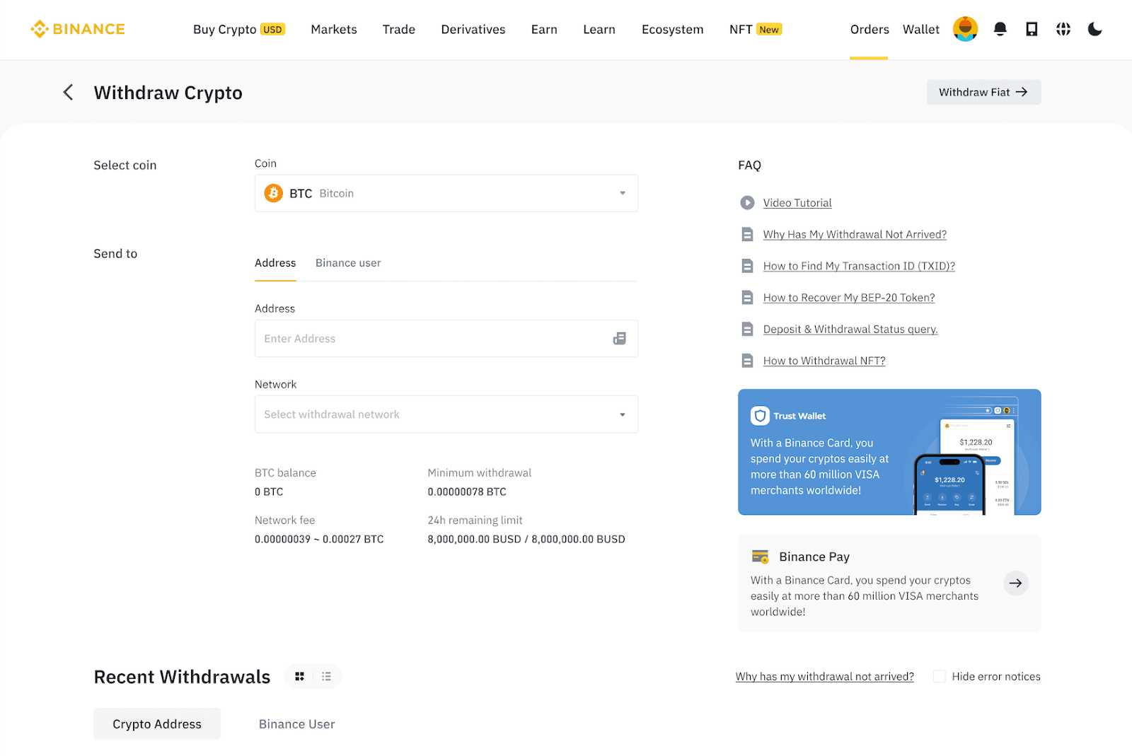 Binance: Withdrawal Fees Compared () | bitcoinlove.fun