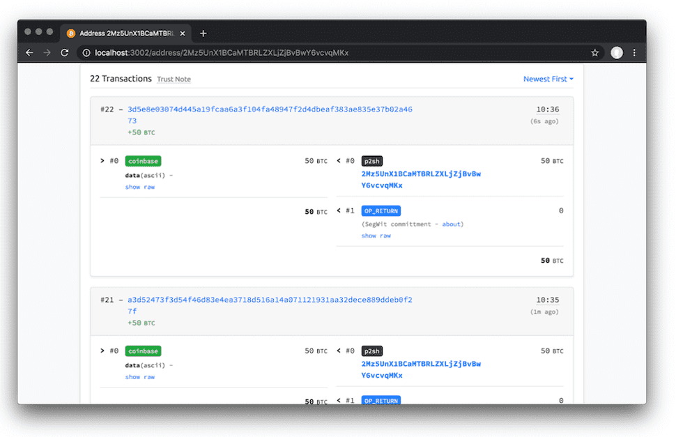 Access Bitcoin Test Network 