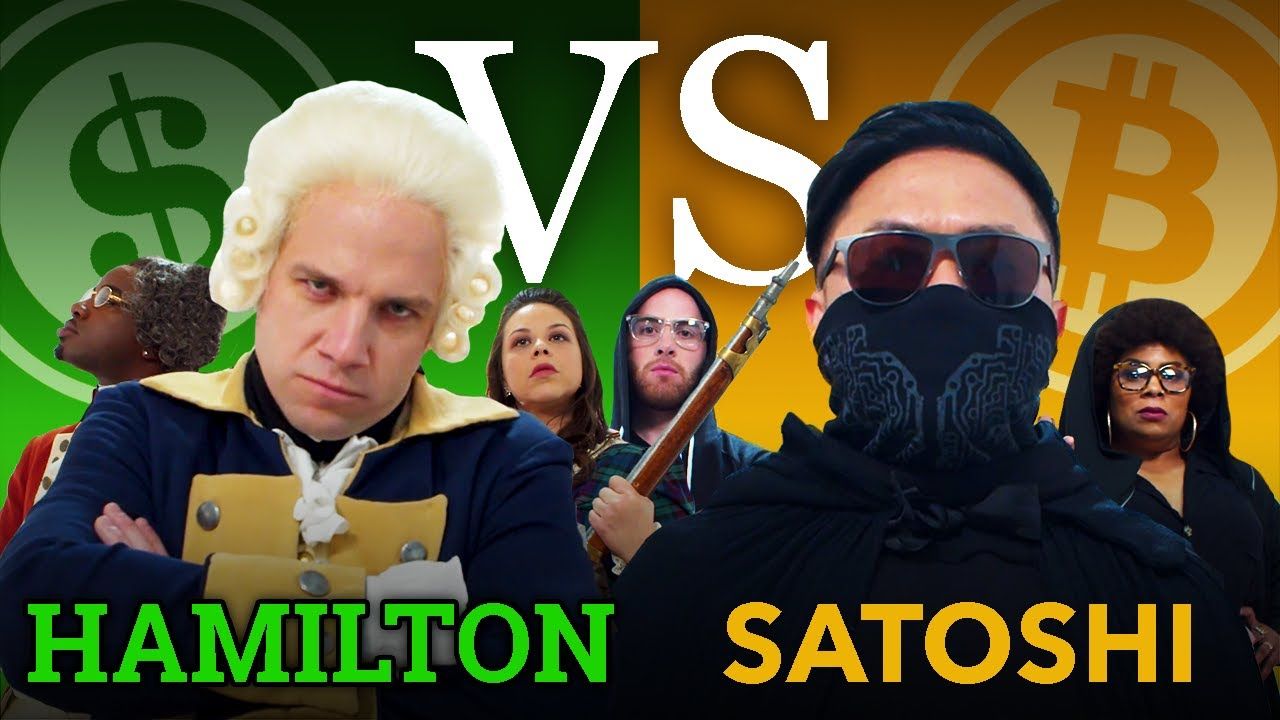 Alexander Hamilton, Satoshi Nakamoto duel in bitcoin rap battle