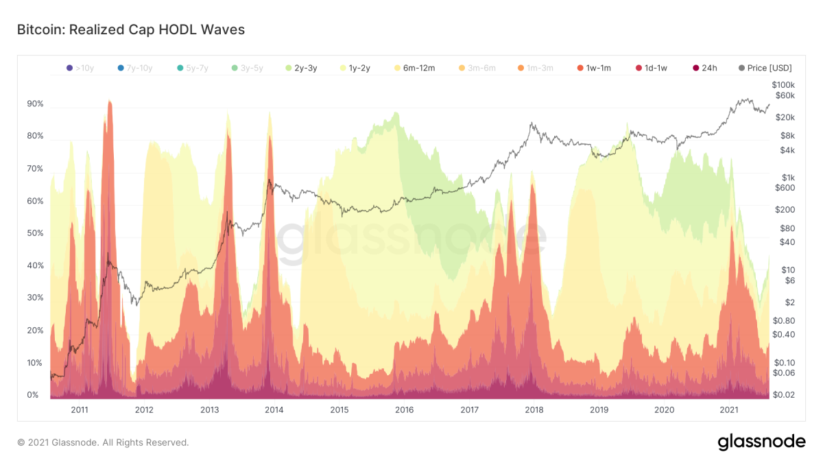 HODL Waves Chart Reveals Bitcoin Holders’ Firm Grip – 42% Hasn’t Moved in 2 Years | Bitcoin Insider