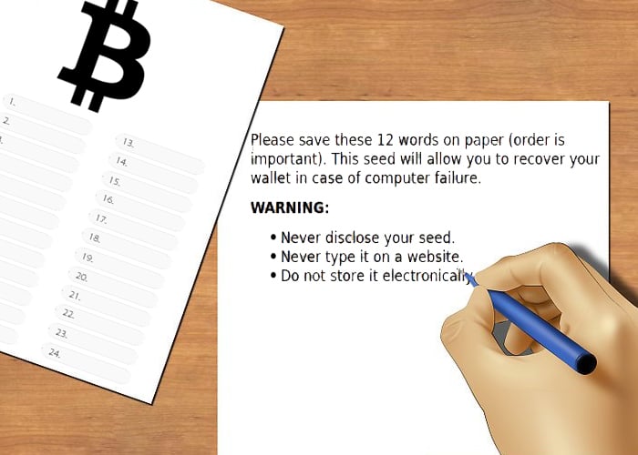 Official BIP39 WORD LIST (mnemonics), English - Coinplate